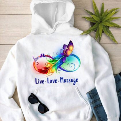 Live Love Massage Apparel - Butterfly Infinity Therapist